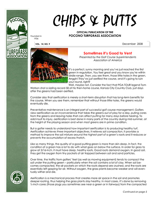 Chips & putts. Vol. 14 no. 9 (2008 December)