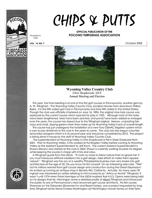 Chips & putts. Vol. 14 no. 7 (2008 October)