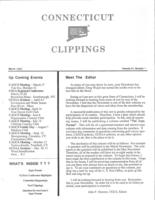 Connecticut clippings. Vol. 20 no. 1 (1987 March)