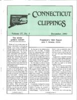 Connecticut clippings. Vol. 26 no. 5 (1993 December)