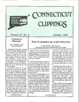 Connecticut clippings. Vol. 26 no. 4 (1993 October)