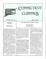 Connecticut clippings. Vol. 27 no. 2 (1994 June)
