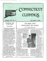 Connecticut clippings. Vol. 29 no. 5 (1996 December)