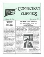 Connecticut clippings. Vol. 31 no. 1 (1998 February)