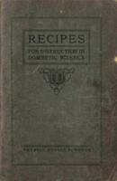 Recipes for instruction in domestic science