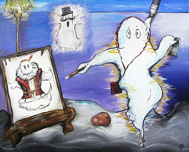 A Ghost Paints Its Ancestor