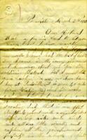Augustus Holmes Letter : March 2 1863
