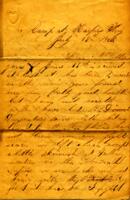 Augustus Holmes Letter : July 18 1863