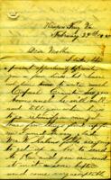 Augustus Holmes Letter : February 29 1864