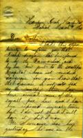 Augustus Holmes Letter : March 9 1865