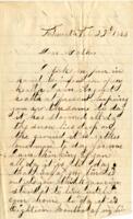 Alvah Marsh Letter : February 22, 1863