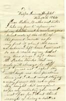 Alvah Marsh Letter : February 24, 1864