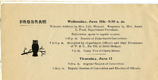 Program for 16th Annual Encampment