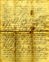 Albert W Barber Letter : February 18 1863