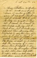 Albert W Barber Letter : October 26 1862(?)