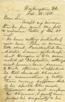 David Bagley Letter : February 28, 1860