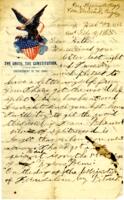 David Bagley Letter : February 6-7, 1862