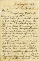 David Bagley Letter : February 17, 1860