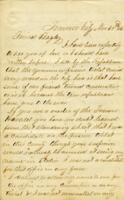 David Bagley Letter : November 30, 1862