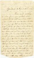 Benjamin B. Brock Letter : April 1, 1862