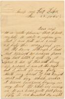 Benjamin B. Brock Letter : January 23, 1865