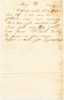 Benjamin B. Brock Letter : May 8, 1865