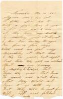 Benjamin B. Brock Letter : November 14, 1862