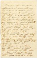 Benjamin B. Brock Letter : December 4, 1862