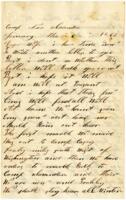 Benjamin B. Brock Letter : January 6, 1863
