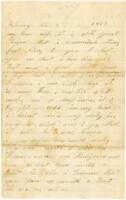 Benjamin B. Brock Letter : February 3, 1863