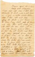 Benjamin B. Brock Letter : April 6, 1863