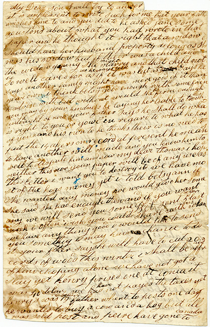 Robert and Sarah Noddins Letter : December 27, 1864