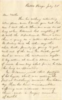 Bostock Letter : July 28, 1862