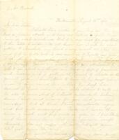 Bostock Letter : August 23, 1861