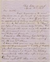 Bostock Letters : April 14, 1862