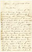 Campbell Letter : August 25, 1861