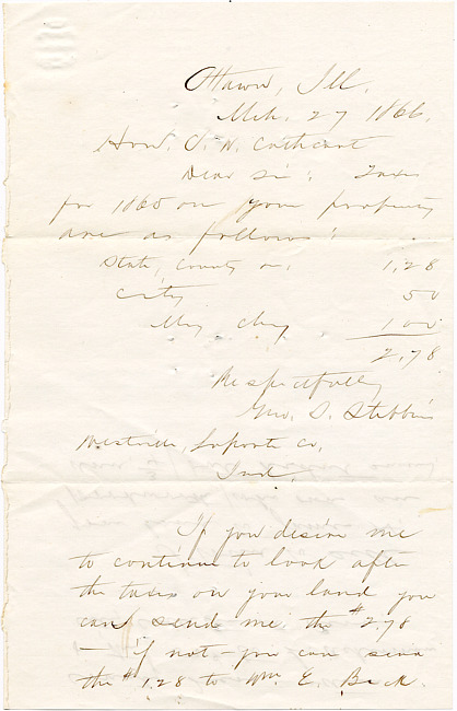 Cathcart Letter : March 27, 1866