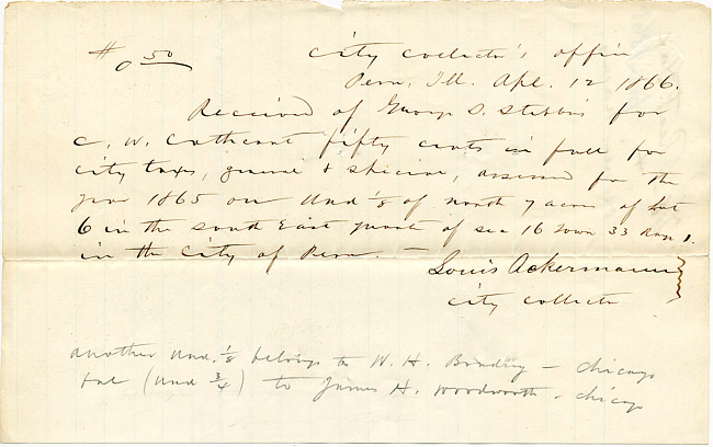 Cathcart Letter : April 12, 1866