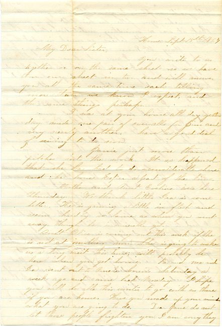 Cathcart Letter : September 15, 1867