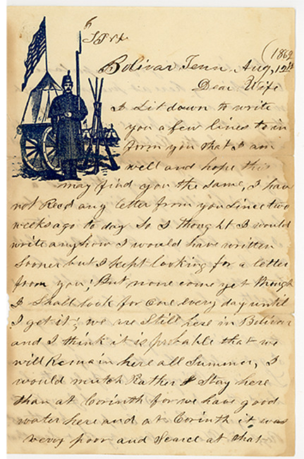 Thomas J. Davis Letter : August 12, 1862