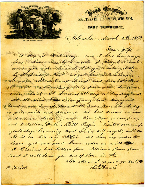 Thomas J. Davis Letter : March 5, 1862