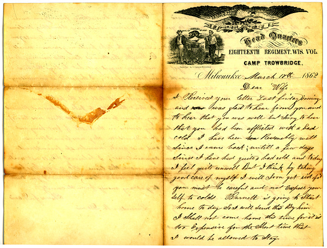 Thomas J. Davis Letter : March 17, 1862