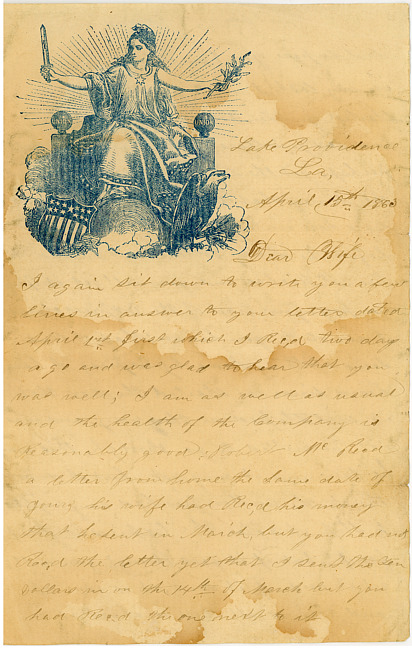 Thomas J. Davis Letter : April 15, 1863