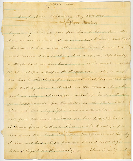 Thomas J. Davis Letter : May 24, 1863
