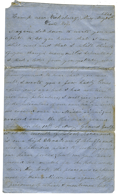 Thomas J. Davis Letter : May 26, 1863