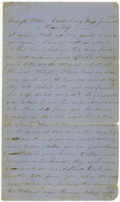 Thomas J. Davis Letter : June 5, 1863