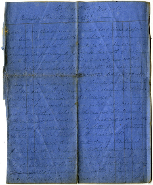 Thomas J. Davis Letter : October 4, 1863