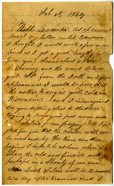 Thomas J. Davis Letter : February 6, 1864