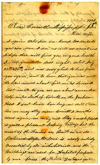 Thomas J. Davis Letter : June 8, 1862