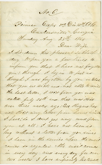 Thomas J. Davis Letter : August 28, 1864